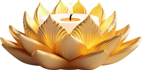 Diwali diya isolated on transparent background. PNG