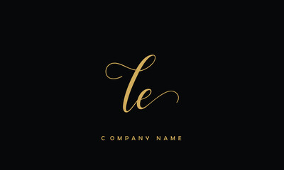 LE, EL, L, E Alphabets Letters Logo Monogram