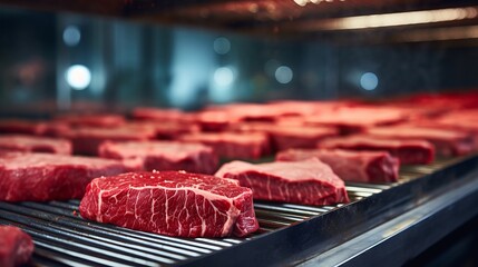 Prime cuts of beef age perfectly in a controlled environment