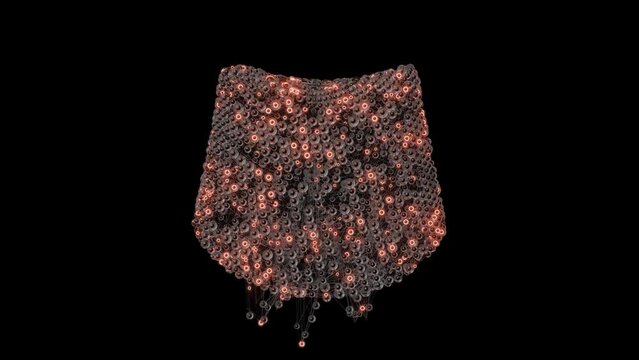Plexux grid loop 3D animation