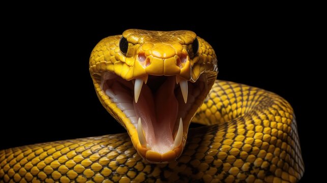 close up of a snake