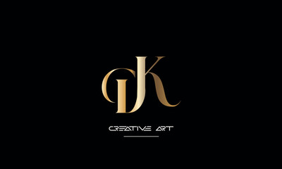 DK, KD, D, K abstract letters logo monogram