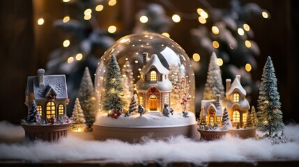 Enchanting holiday scene, perfect for adding a touch of Christmas magic