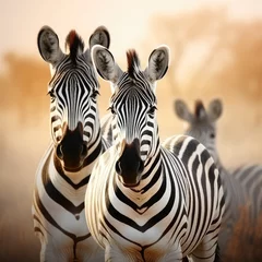 Crédence de cuisine en verre imprimé Zèbre zebra in zoo