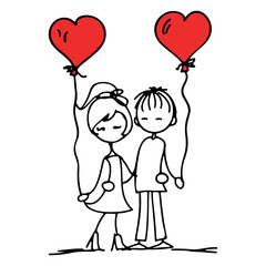 Linear Love story design, Valentine's day design