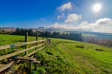 Cloud and mist over Winter Hill and Rivington Pike