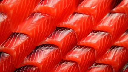 Fototapeta premium Healthy Eating with Super Salmon Slices.
