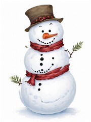 illustration of a snowman

