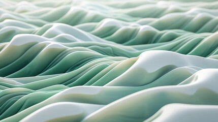 Close Up of Vibrant Green and White Surface With Intriguing Texture