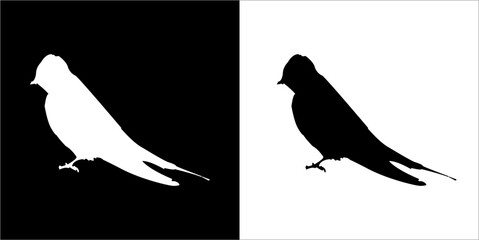 Illustration vector graphics of swallow icon