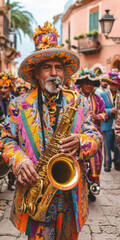 Fototapeta premium Musikanten Carneval