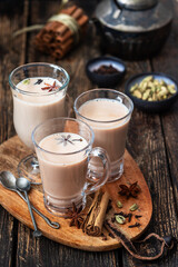 Indian drink masala or karak chai	