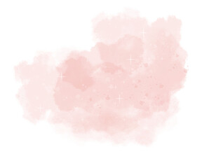 Pastel pink watercolor with sparkle abstract background