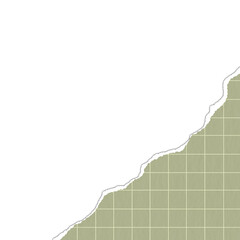 corner blank torn Kraft paper sticky note digital planner sticker memo paper sheets notepad Minimalist and earth tone style
