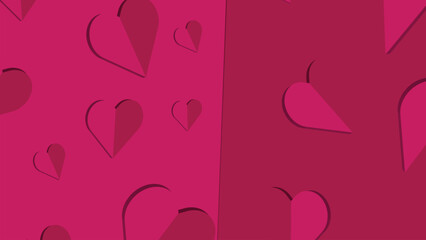 Abstract simple valentine love pink background.