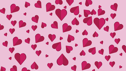 Abstract simple valentine love pink background.