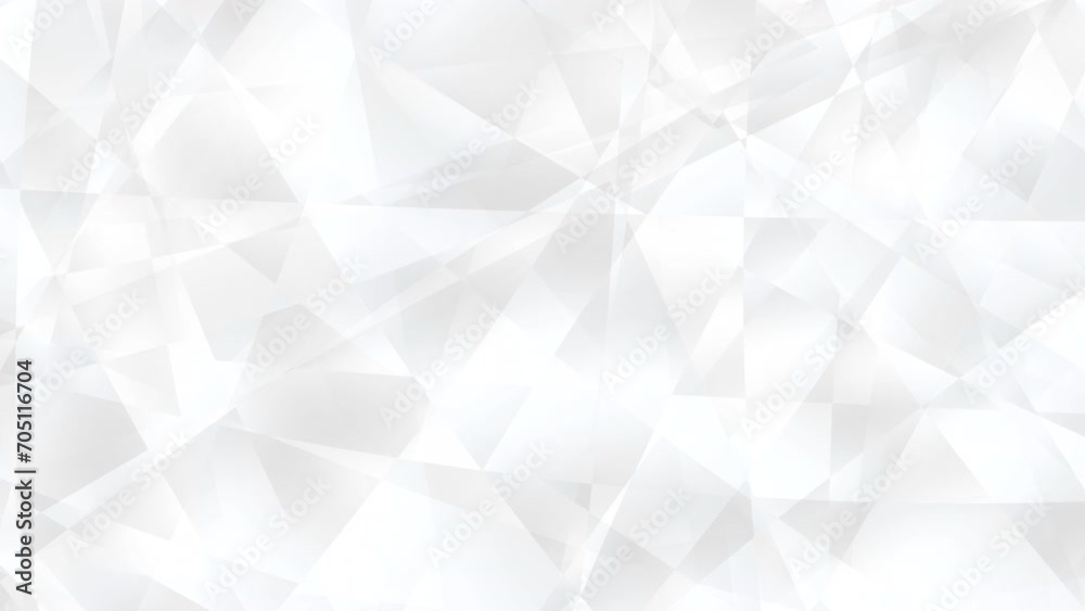 Leinwandbilder white corporate abstract background of looping animated gradient geometric shapes and lines. looping