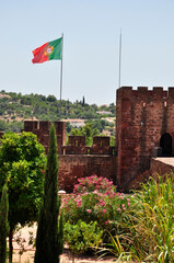 Zamek w Portugalii, średniowieczna budowa i forteca - obrazy, fototapety, plakaty
