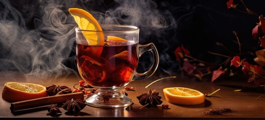 Indulge in the festive spirit with a steaming mug of rich, aromatic mulled wine