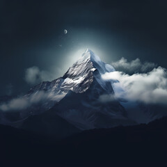 Mount Top At Night