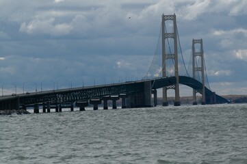 Mackinaw Bridge at the Straight of Mackinaw