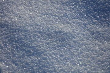 snow texture under the sun, shining snow