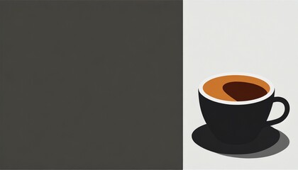 cup of coffee on a blackboard