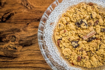traditioneller kuchen sbrisolona aus mantua