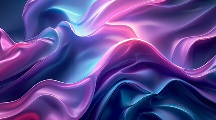 Obraz premium Fondo abstracto 3d con ondas. Generado por Ia.