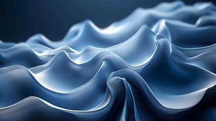 Fondo abstracto 3d con ondas. Generado por IA. - obrazy, fototapety, plakaty