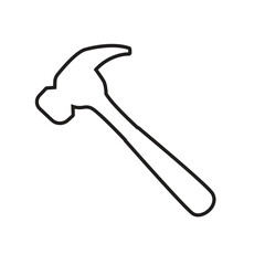 hammer tool vector symbol sign icon