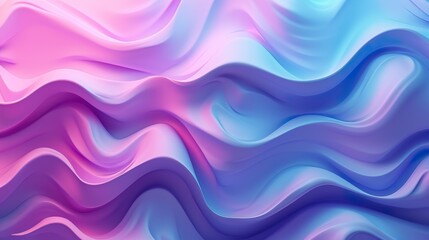 Fototapeta premium Fondo abstracto 3d con ondas en tonos púrpuras. Generado por IA.