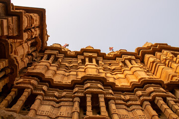 hindu temple bottom view