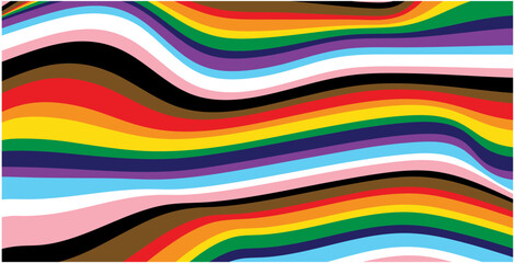 Pride Background with LGBTQ Pride Flag Colours. gender fluid concept