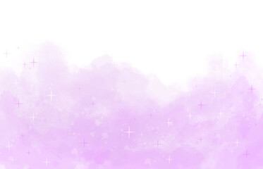Pastel purple watercolor with sparkle abstract background wallpaper frame for birthday baby shower
