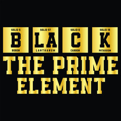 Black The Prime Element Gift Black woman,Juneteenth ,Black History  t-shirt design 