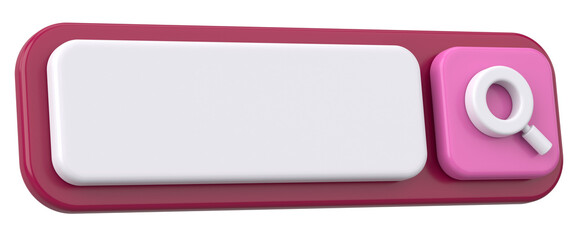 Obraz premium 3D Search box. 3D illustration.