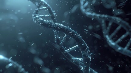 DNA - genetic, biotech, genome, background, gene, biotechnology, stem - obrazy, fototapety, plakaty