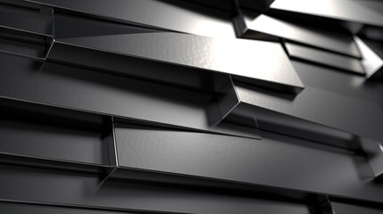 Abstract gray steel texture panel close up.Generative AI