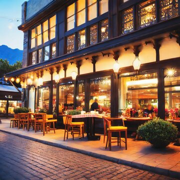 Restaurant vu d'ext&eacute;rieur