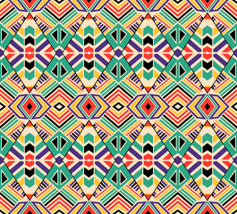 seamless geometric vintage pattern. Abstract retro background design. Simple multicolor repeating elements. Seamless retro geometric pattern. Stylish seamless pattern in Scandinavian style.