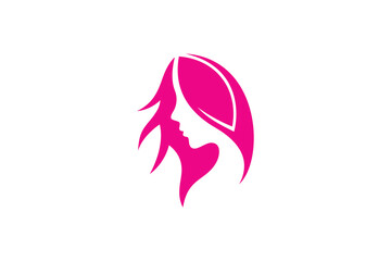 beauty woman logo design with creative modern