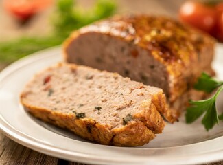 Meat loaf closeup photography