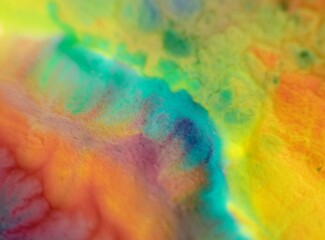 Multicolored psychedelic watercolor background