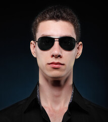 Obraz premium Close up portrait of a handsome man