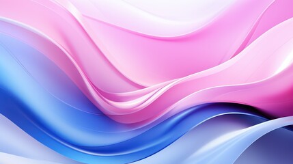 Fototapeta premium Abstract background with smooth lines in pink and blue colors