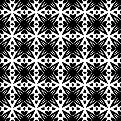 Monochrome pattern, Abstract texture for fabric print, card, table cloth, furniture, banner, cover, invitation, decoration, wrapping.seamless repeating pattern.Black color.