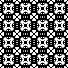 Monochrome pattern, Abstract texture for fabric print, card, table cloth, furniture, banner, cover, invitation, decoration, wrapping.seamless repeating pattern.Black color.