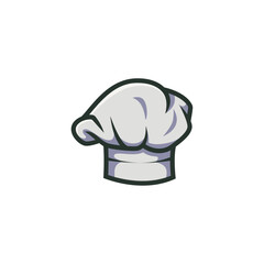 Chef's Hat Logo Concept Vector Illustration.