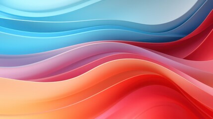 abstract colorful background with smooth lines in blue, orange and pink